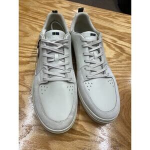 PS Paul Smith Sneaker Men's 12 Off-White Leather Lace Up Trainer Shoes S25